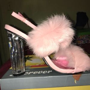 Glass slippers heels